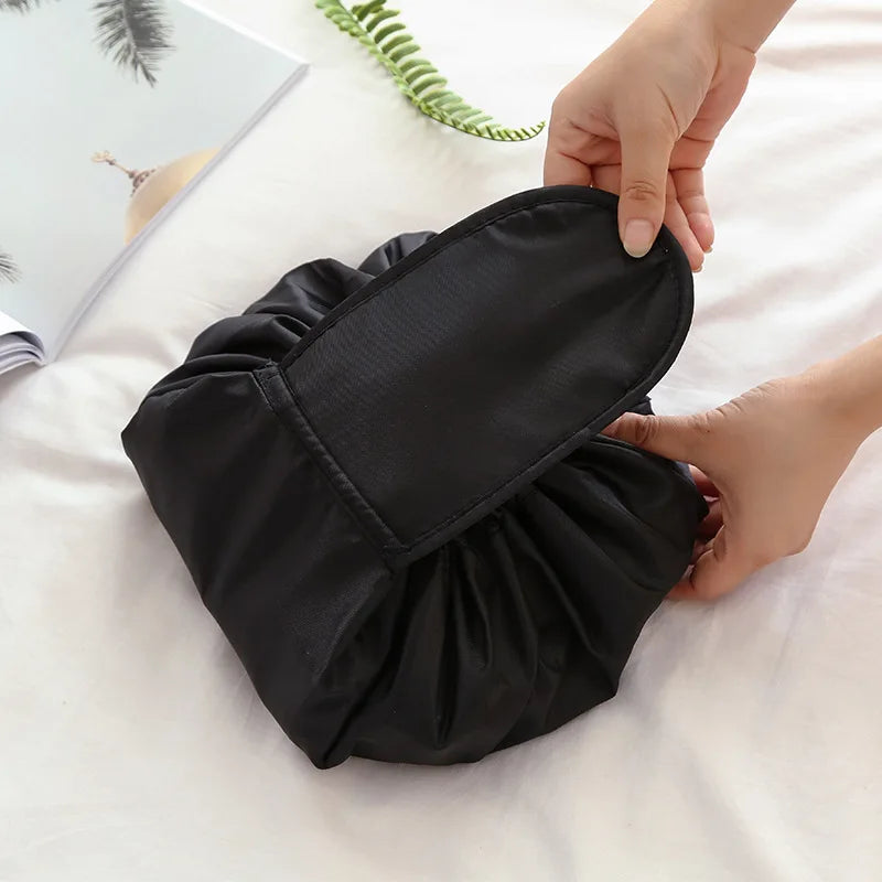 Women Drawstring Cosmetic Bag Travel Storage Makeup Bag Organizer