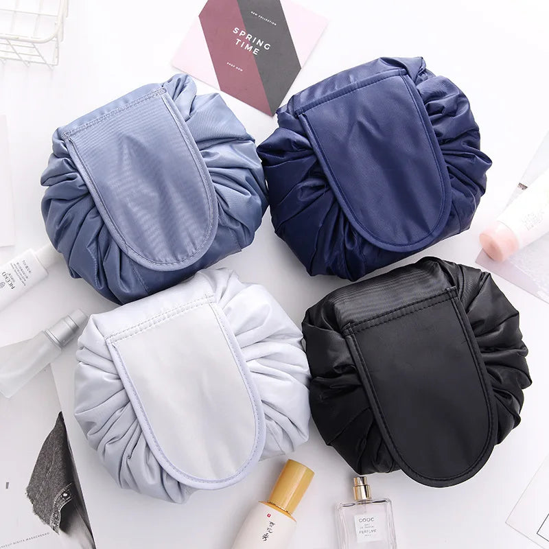 Women Drawstring Cosmetic Bag Travel Storage Makeup Bag Organizer