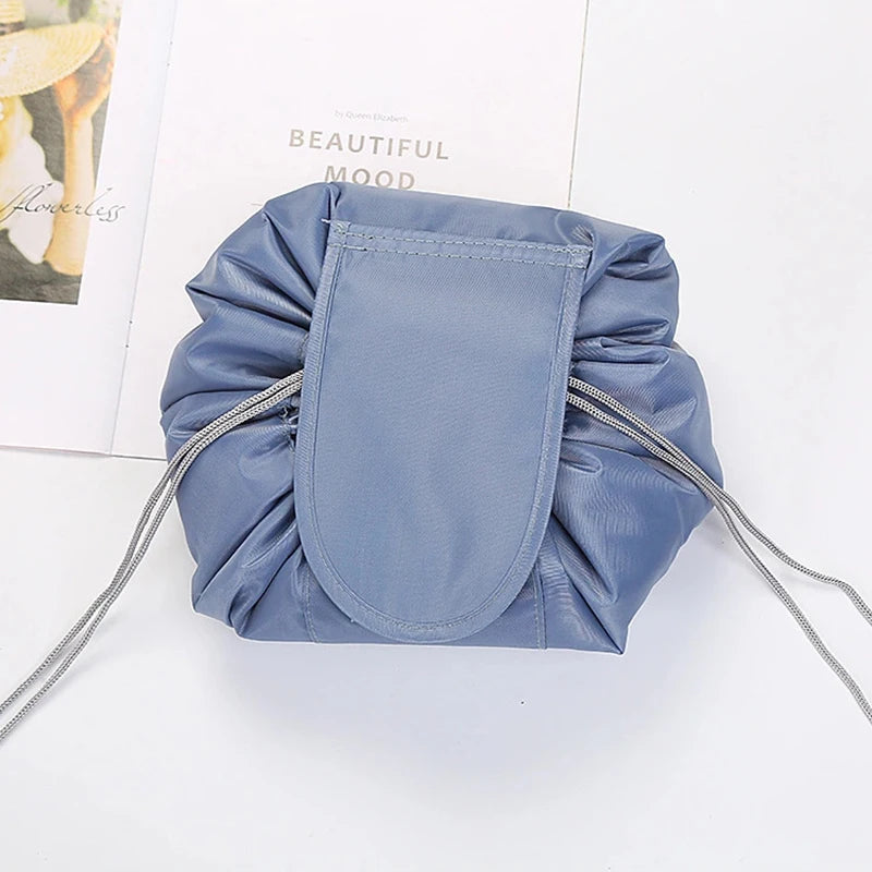 Women Drawstring Cosmetic Bag Travel Storage Makeup Bag Organizer