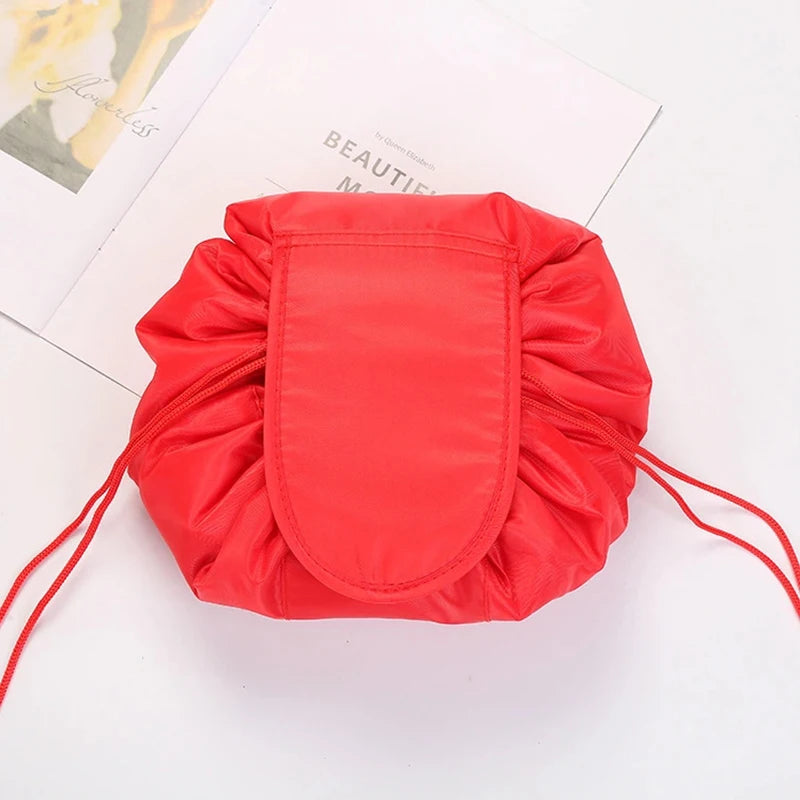 Women Drawstring Cosmetic Bag Travel Storage Makeup Bag Organizer