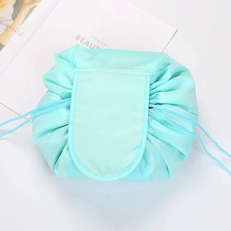 Women Drawstring Cosmetic Bag Travel Storage Makeup Bag Organizer