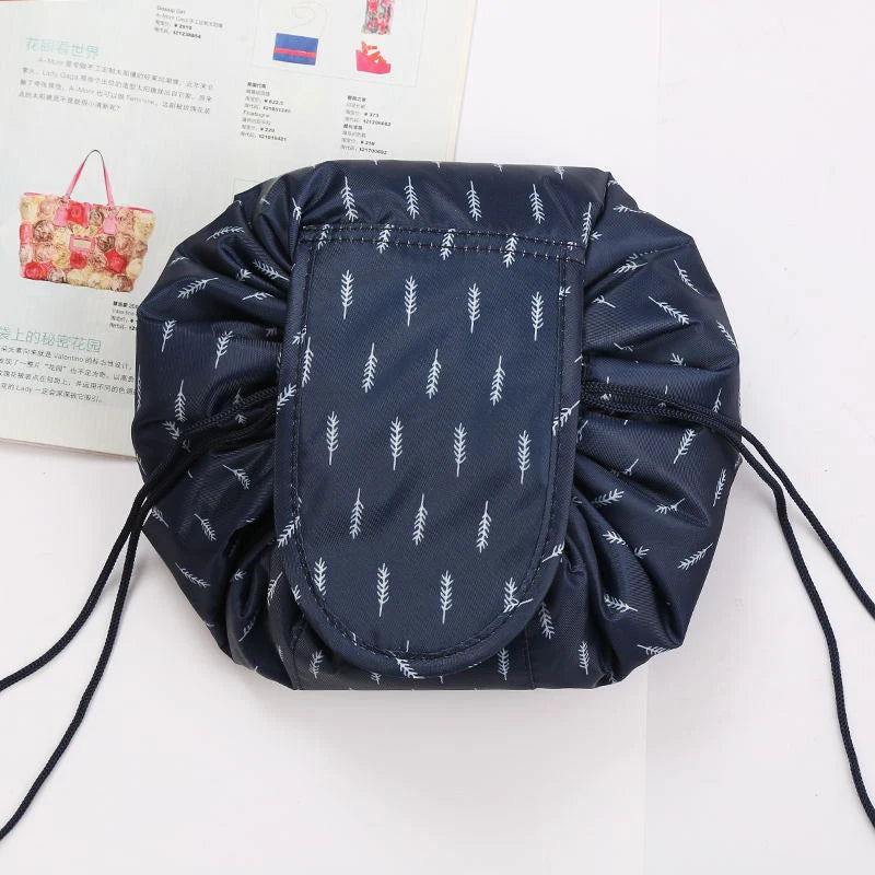 Women Drawstring Cosmetic Bag Travel Storage Makeup Bag Organizer