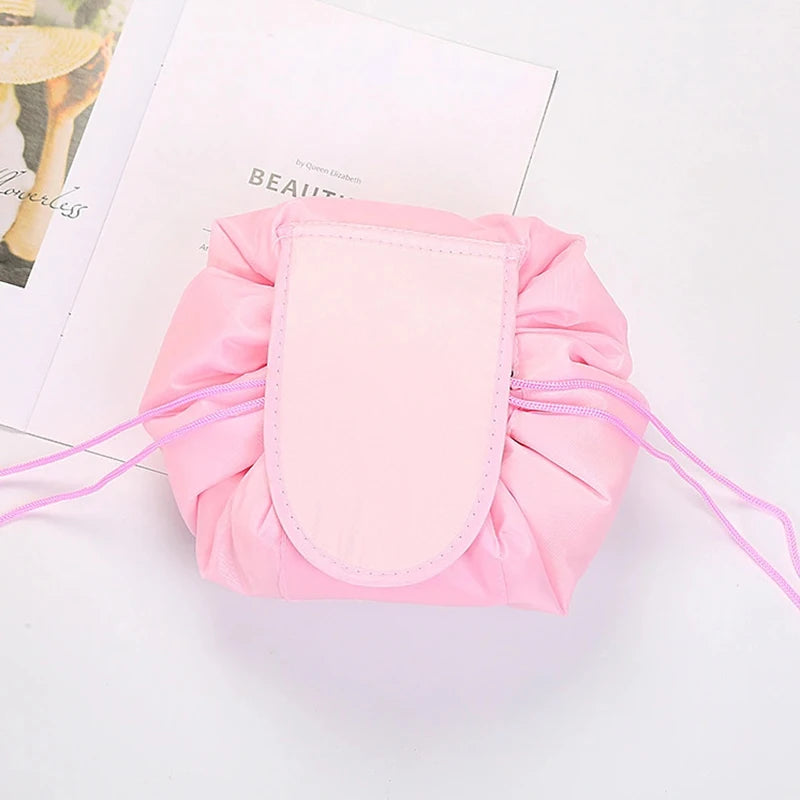 Women Drawstring Cosmetic Bag Travel Storage Makeup Bag Organizer